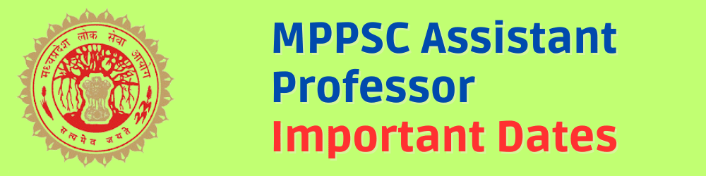 Mppsc Assistant Professor Detailed Notification And Syllabus 3572